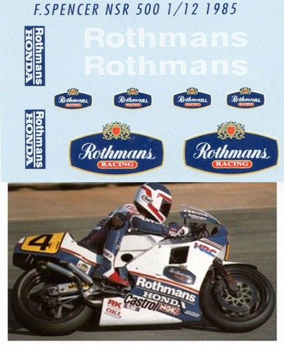 Decals for nsr - 1/12,
