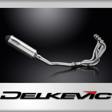 Kawasaki ZZR600 D/E ZZR400 K/N 90-09 Exhaust 4-1 343mm X-Oval Stainless Silencer