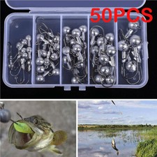 50PCS Jig Head Fishing Hooks