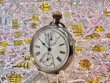 Silver Chronograph. Stopwatch