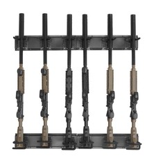 Uimoso Gun Rack 6-Slot Indoor Metal Gun Rack Wall Mount Vertical Rifle Rack