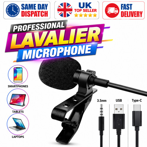 Lavalier lapel microphone mini - microphone,