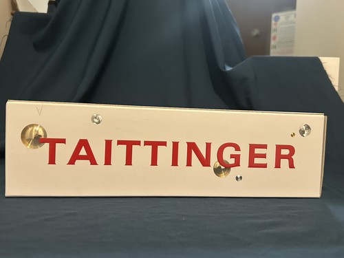 Taittinger empty champagne - taittinger,