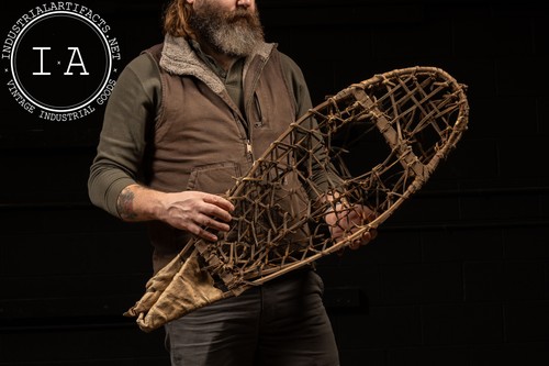 Pair antique snowshoes - pair,