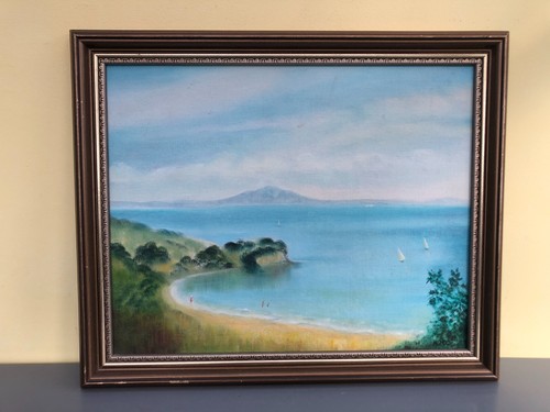Framed original oil board - original, on