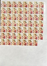50 x 1st Class GB Unfranked Christmas  Xmas Stamps 100% !!