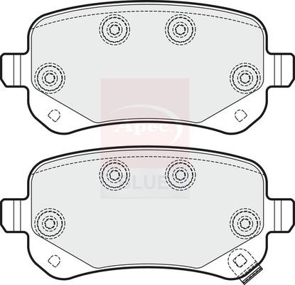 Apec rear brake pad - rear, set