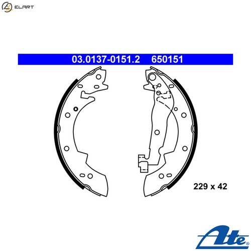 Brake shoe set 0137 - brake,