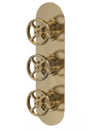 Knurled trip shower valve - trip,