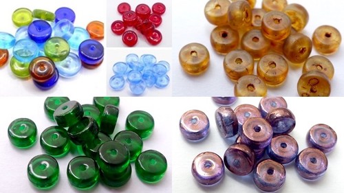Czech glass flat - (mm),