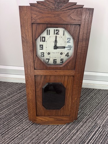 Art deco wall clock works - art,