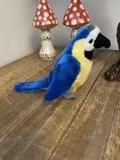 Ravensden Suma Collection Blue & Yellow Parrot Soft Toy Macaw? 5”/8” Incl Tail