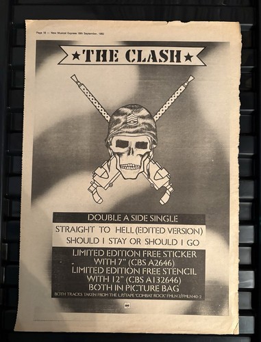 The clash poster advert - the,