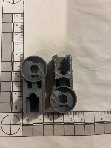 Plastic shower door hinge - hinge, set