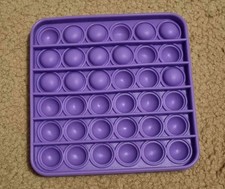 Square Purple Popper Fidget Toy