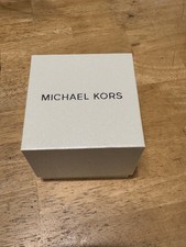 Michael Kors Authentic Storage Watch Box/ Case, Off White/ Silver