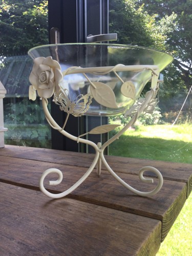 Painted wire and glass - painted,