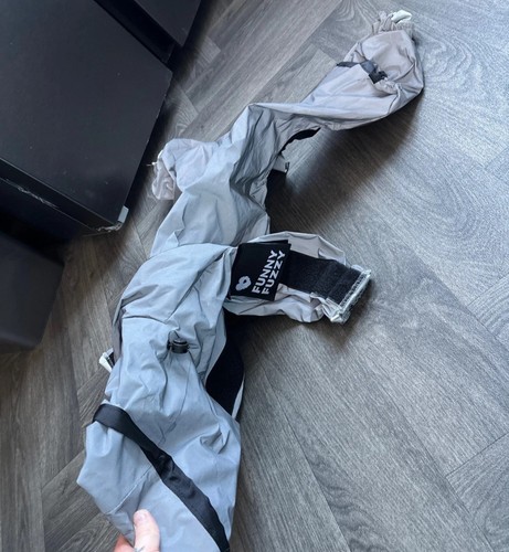 Grey dog waterproof coat - grey,