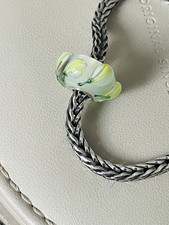 Trollbeads OOAK Pastel Bud Unique Glass Bead