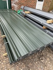 Juniper Green - Box Profiled Roof Sheets / Steel Corrugated Galvanised Sheeting