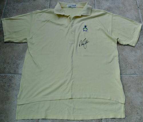 Nick faldo signed pringle - faldo,