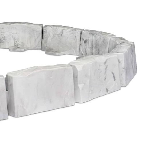 Pack gray marble - marble, faux