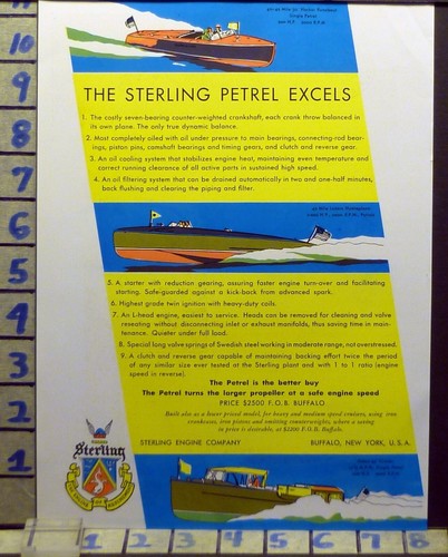 1930 sterling petrel - sterling, engine