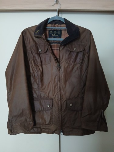 Barbour brown waxed cotton - brown,