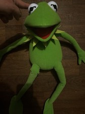 Vintage Kermit the Frog Plush Doll Large Muppet Show Toy Jim Henson Collectible