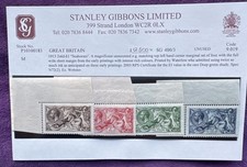 1913 King George V “Seahorses” 2s6d–£1 Set SG 400/3 Waterlow – Mint UM OG – Cert