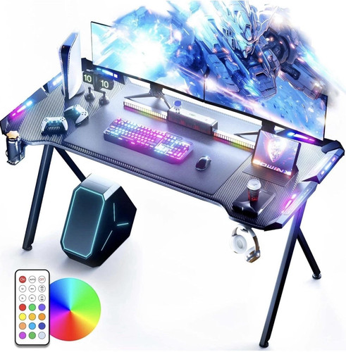 Gaming desk with led - desk,