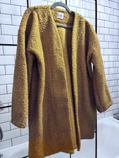 Yellow Mustard Teddy Borg Size 18 UK Coat