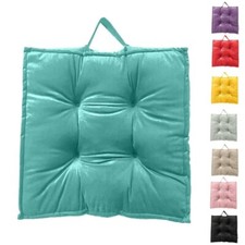 Velvet Booster Cushion Seat with Strap Square Seat Pad Premium Quality Material