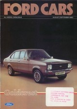 Ford Cars Range Aug/Sep 1980 Fiesta Escort Cortina Capri Granada Ford RS
