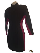 Rare Vintage 80s 90s YES Clothing Co. Houndstooth Panel  Bodycon Mini Dress