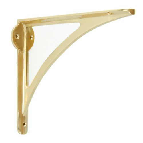 Large solid brass shelf - large,
