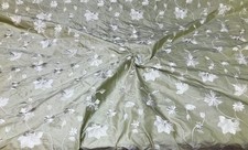 EMBROIDERED SILK FABRIC