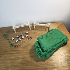 Subbuteo Vintage Pitch Fans Supporters Goals Players Job Lot Bundle