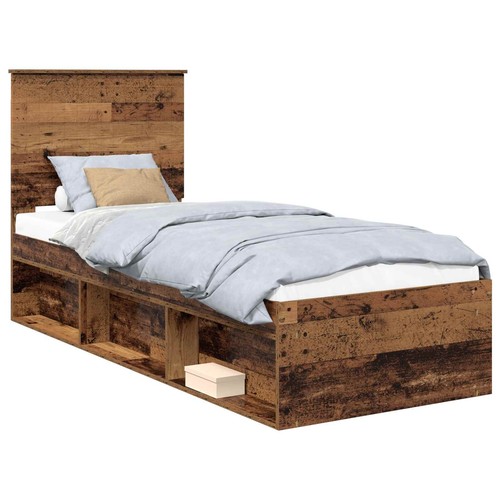 Bed frame with headboard solid - bed,