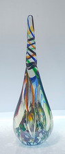 Beautiful Murano spiral twist stem 4 port glass bud vase