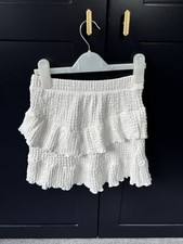 Girls Zara White Ruffled Layered Skirt Age11/12