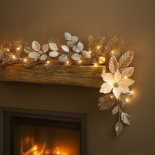 Christmas light garland - up,