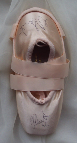 Pointe shoes signed - shoes,