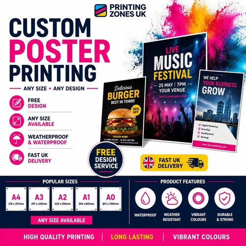 Custom poster printing a3 - printing,