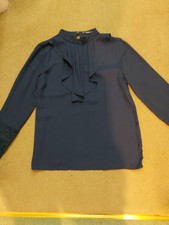 Shein Dark Blue Women's Blouse Size Medium