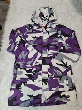 Supreme Twill zip Parka purple