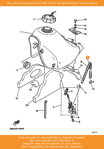 Yamaha pipe fuel 1 - fuel,