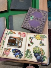 Victorian scrap book / album 1880