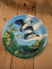 Flying Ducks Retro Vintage Hand Painted Wall Plate