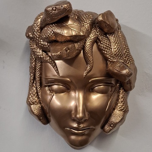 Mayhem made medusa gold resin - medusa,